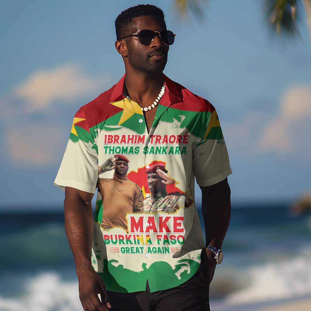 Ibrahim Traore Thomas Sankara Hawaiian Shirt Make Burkina Faso Great Again LT15