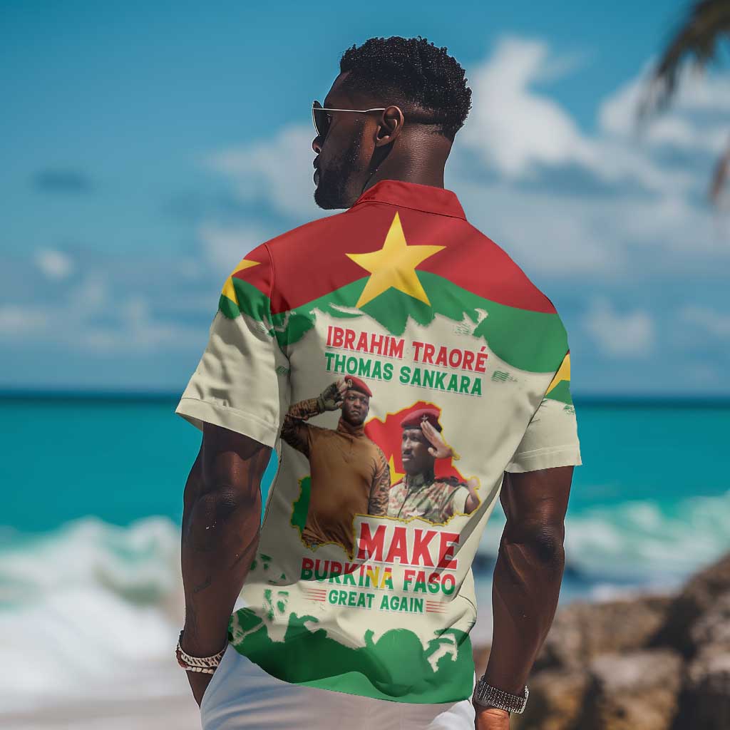 Ibrahim Traore Thomas Sankara Hawaiian Shirt Make Burkina Faso Great Again LT15