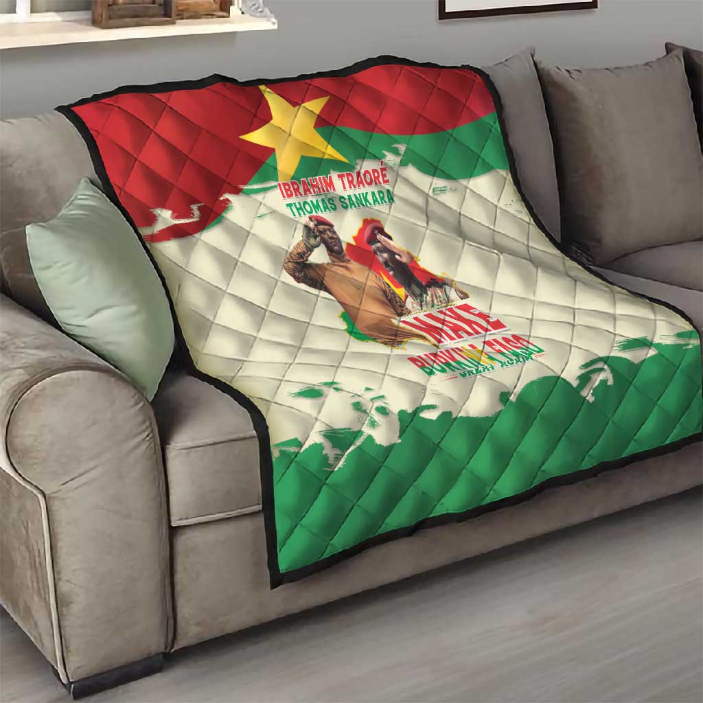 Ibrahim Traore Thomas Sankara Quilt Make Burkina Faso Great Again LT15