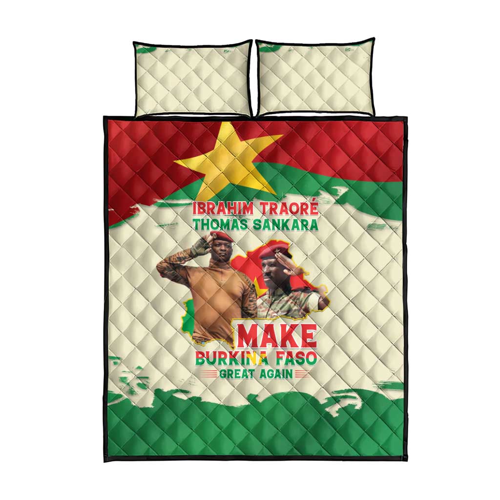 Ibrahim Traore Thomas Sankara Quilt Bed Set Make Burkina Faso Great Again LT15