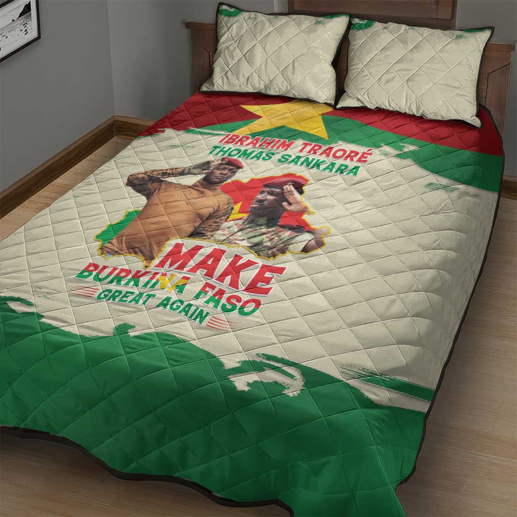 Ibrahim Traore Thomas Sankara Quilt Bed Set Make Burkina Faso Great Again LT15