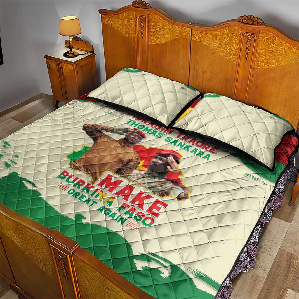Ibrahim Traore Thomas Sankara Quilt Bed Set Make Burkina Faso Great Again LT15
