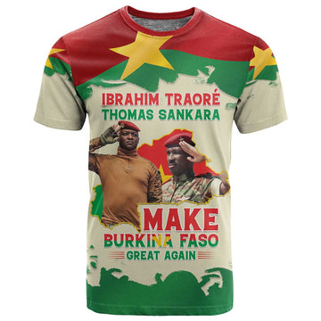 Ibrahim Traore Thomas Sankara T shirt Make Burkina Faso Great Again LT15
