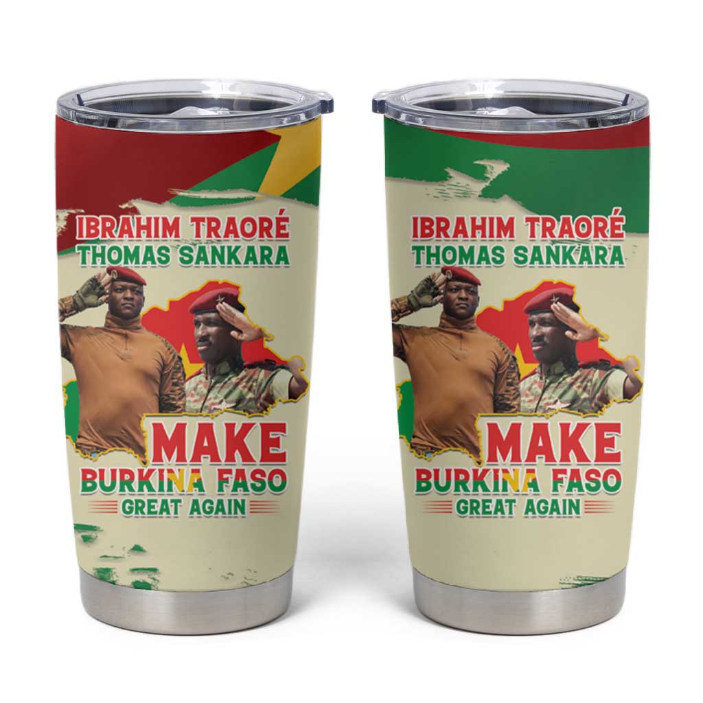 Ibrahim Traore Thomas Sankara Tumbler Cup Make Burkina Faso Great Again LT15