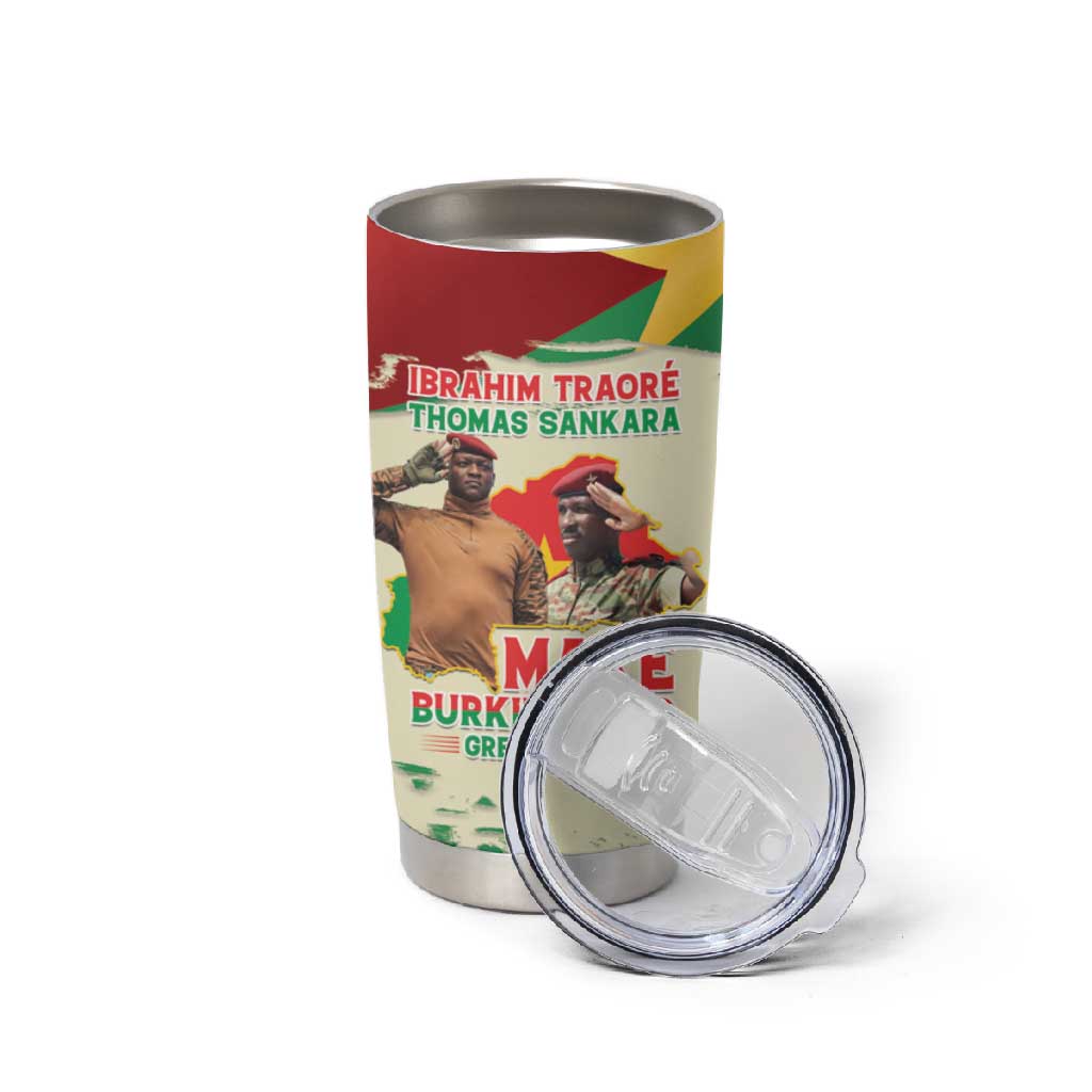 Ibrahim Traore Thomas Sankara Tumbler Cup Make Burkina Faso Great Again LT15