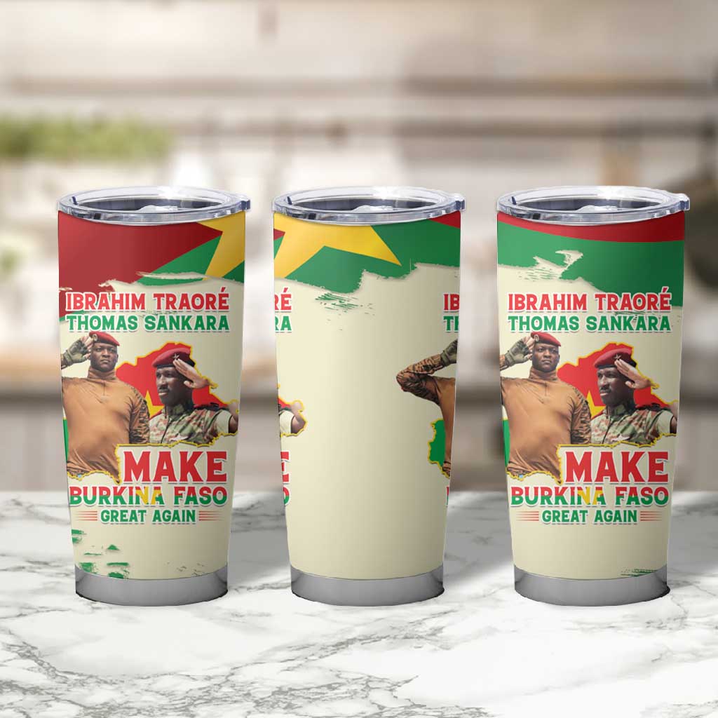 Ibrahim Traore Thomas Sankara Tumbler Cup Make Burkina Faso Great Again LT15