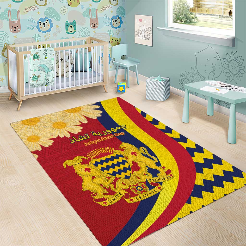 Afro Chad Area Rug Happy 65th of Independence LT15