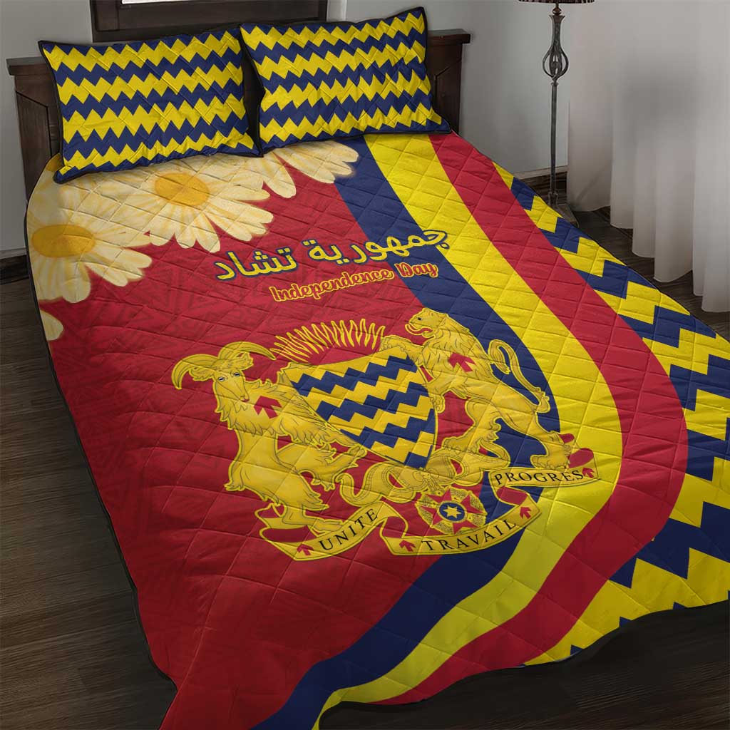 Afro Chad Quilt Bed Set Happy 65th of Independence LT15