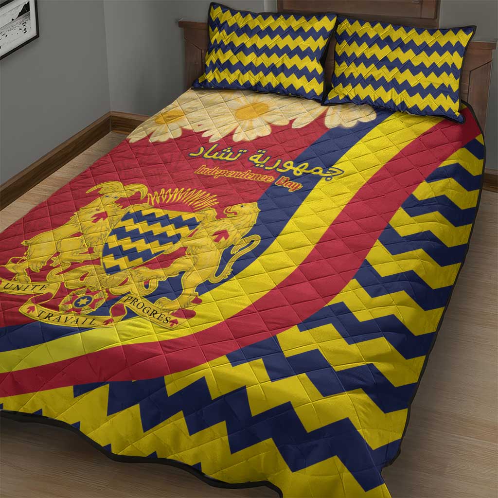 Afro Chad Quilt Bed Set Happy 65th of Independence LT15