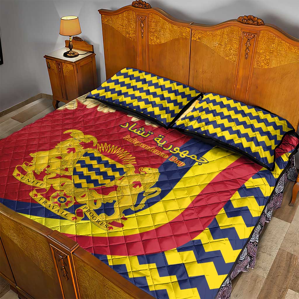 Afro Chad Quilt Bed Set Happy 65th of Independence LT15