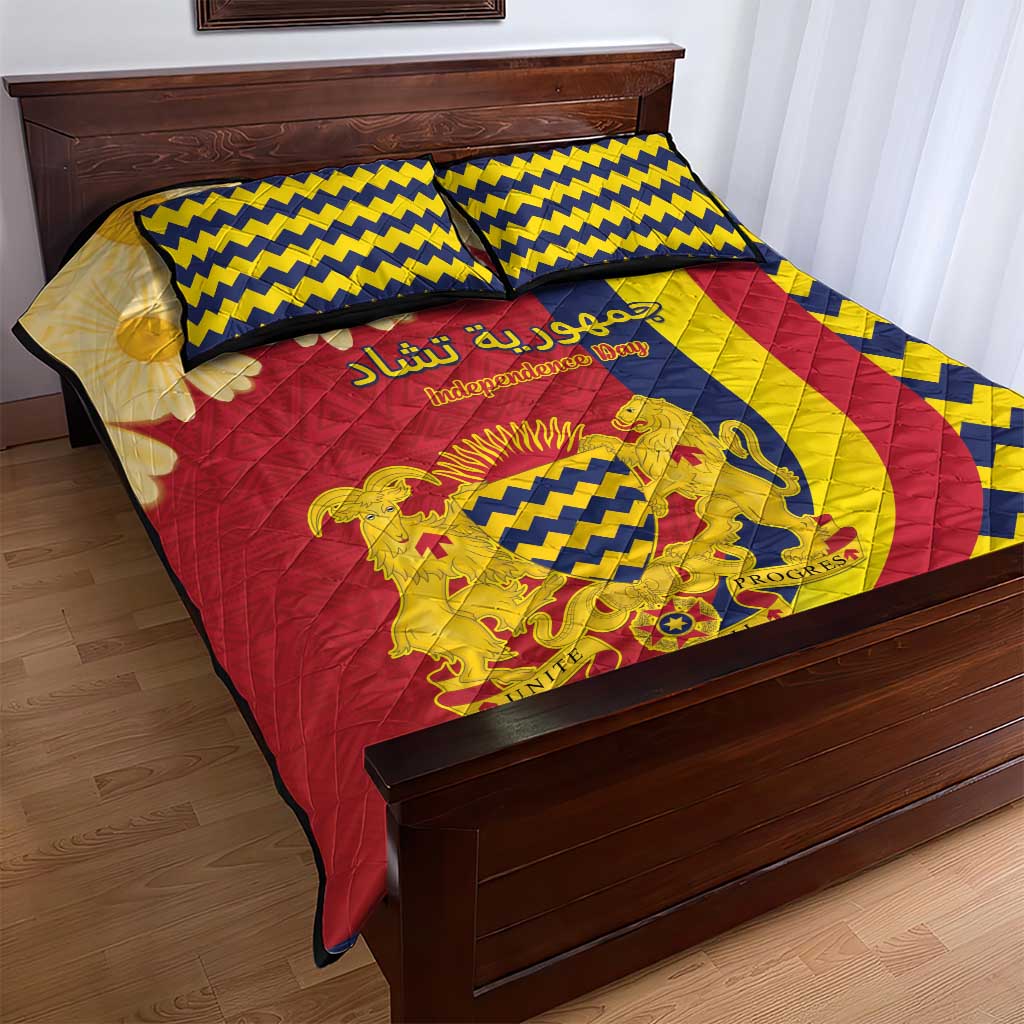 Afro Chad Quilt Bed Set Happy 65th of Independence LT15
