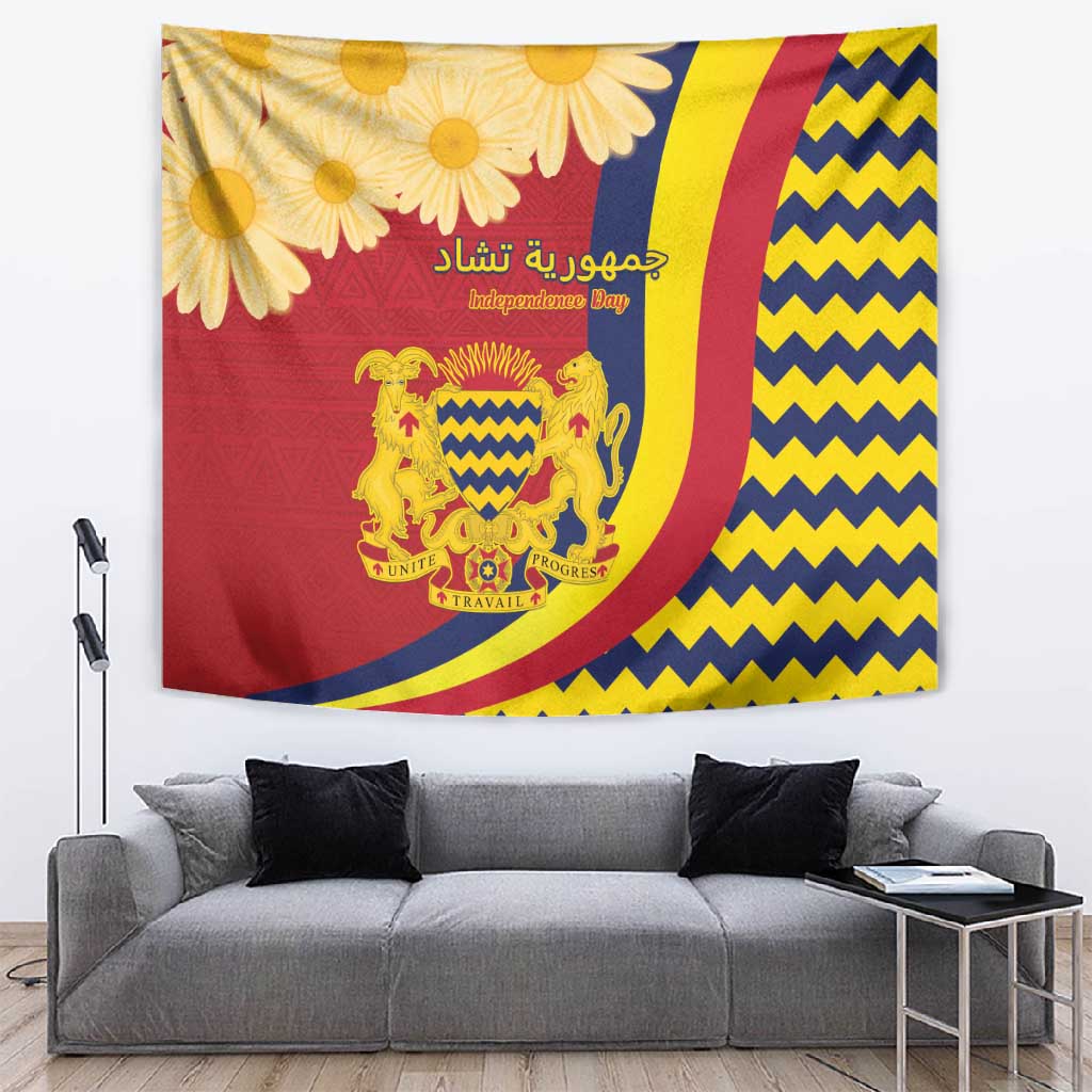 Afro Chad Tapestry Happy 65th of Independence LT15