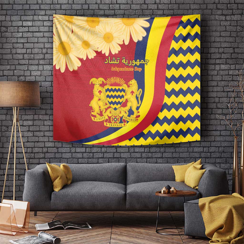 Afro Chad Tapestry Happy 65th of Independence LT15