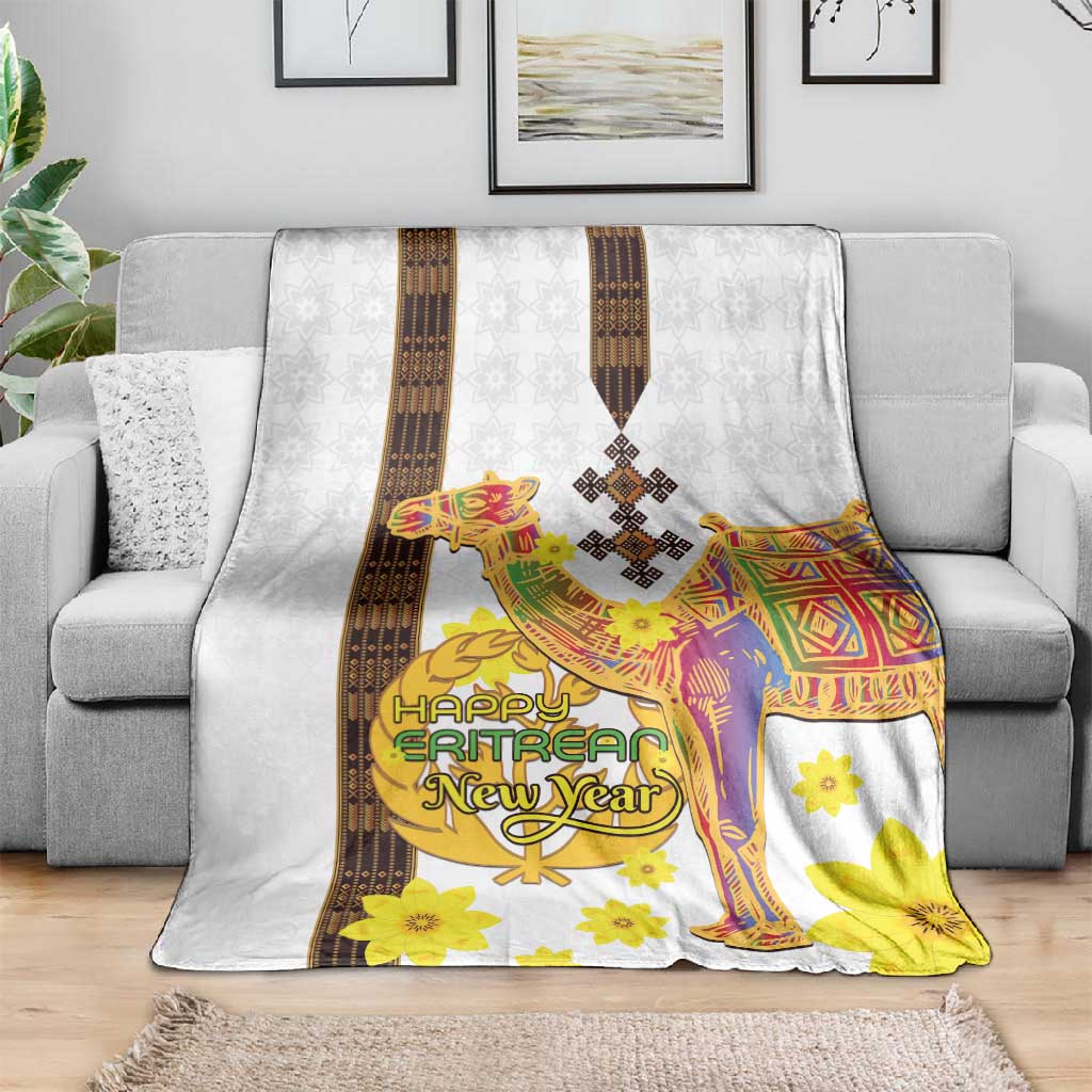 Melkam Enkutatash Eritrean Blanket Camel With Habesha Tilet Pattern LT15