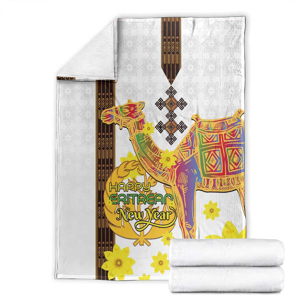 Melkam Enkutatash Eritrean Blanket Camel With Habesha Tilet Pattern LT15