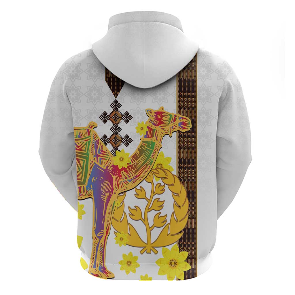 Happy Eritrea New Year Hoodie Adey Abeba Flower With Habesha Tilet Pattern LT15