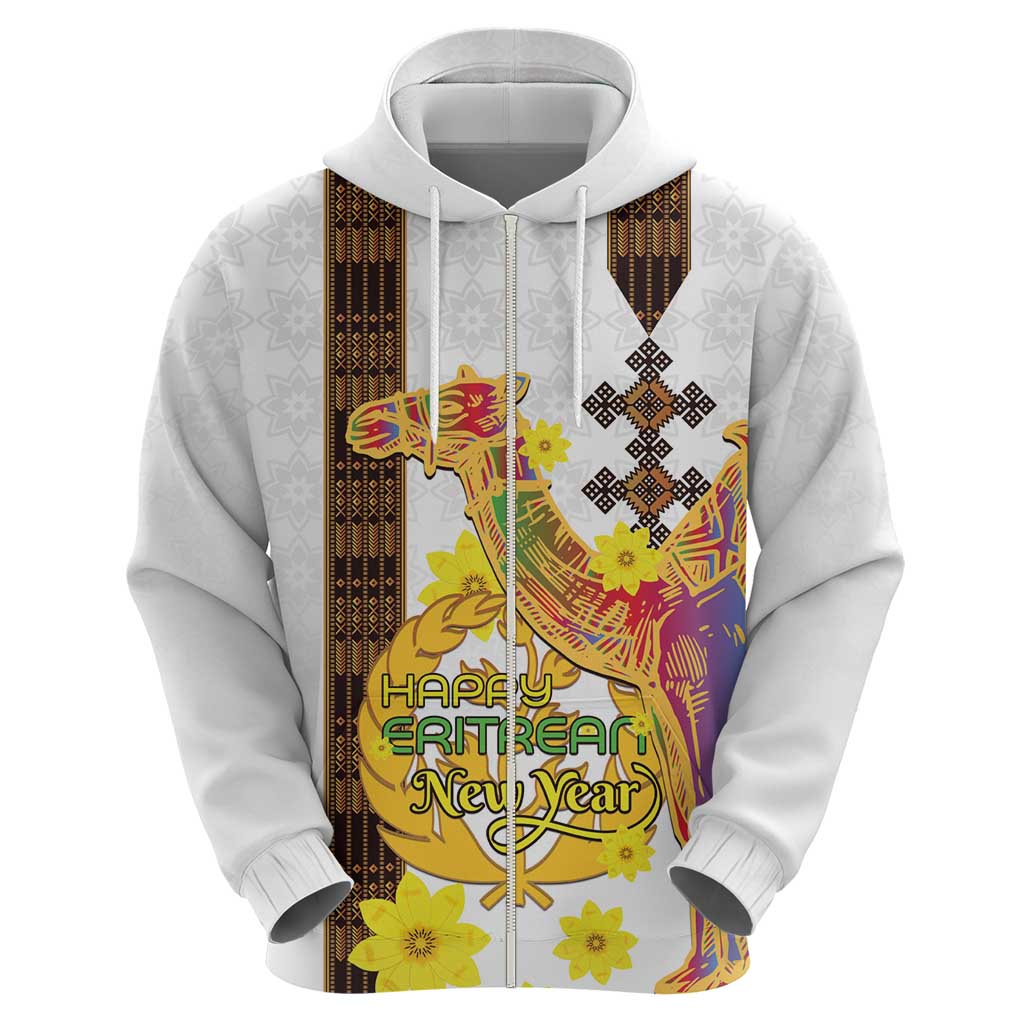 Happy Eritrea New Year Hoodie Adey Abeba Flower With Habesha Tilet Pattern LT15