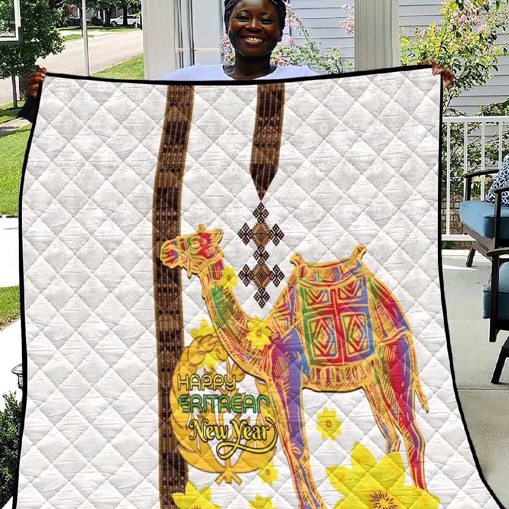 Melkam Enkutatash Eritrean Quilt Camel With Habesha Tilet Pattern LT15