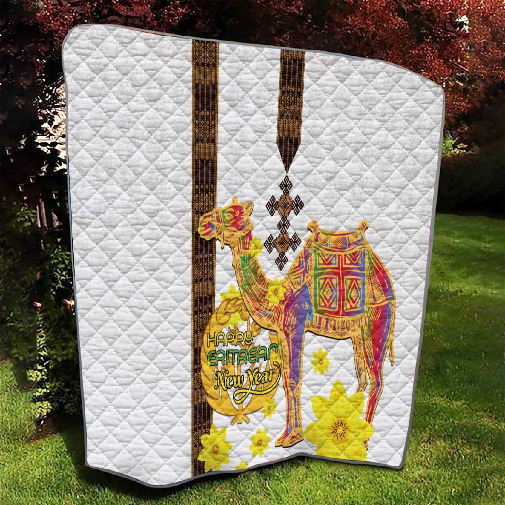 Melkam Enkutatash Eritrean Quilt Camel With Habesha Tilet Pattern LT15