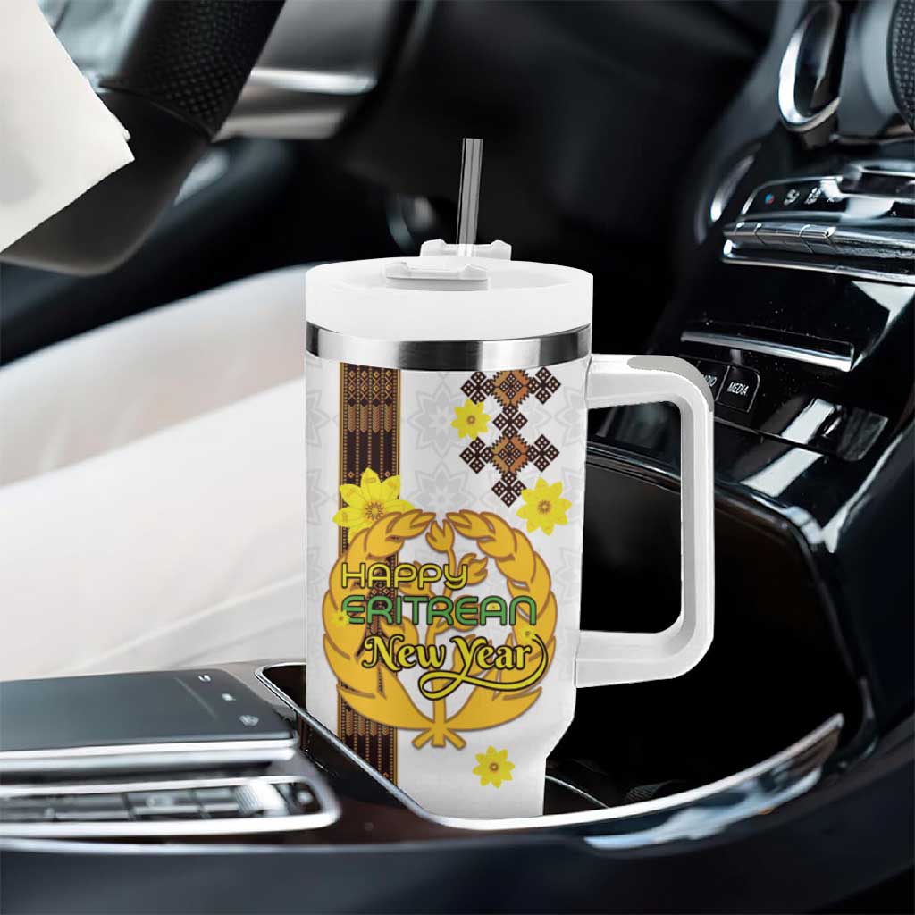 Melkam Enkutatash Eritrean Tumbler With Handle Camel With Habesha Tilet Pattern LT15