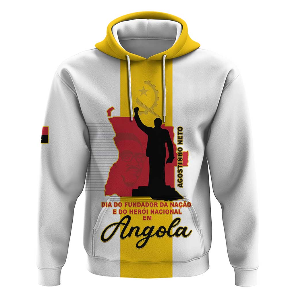 Personalized Angola National Heroes Day Hoodie Agostinho Neto With Map LT15