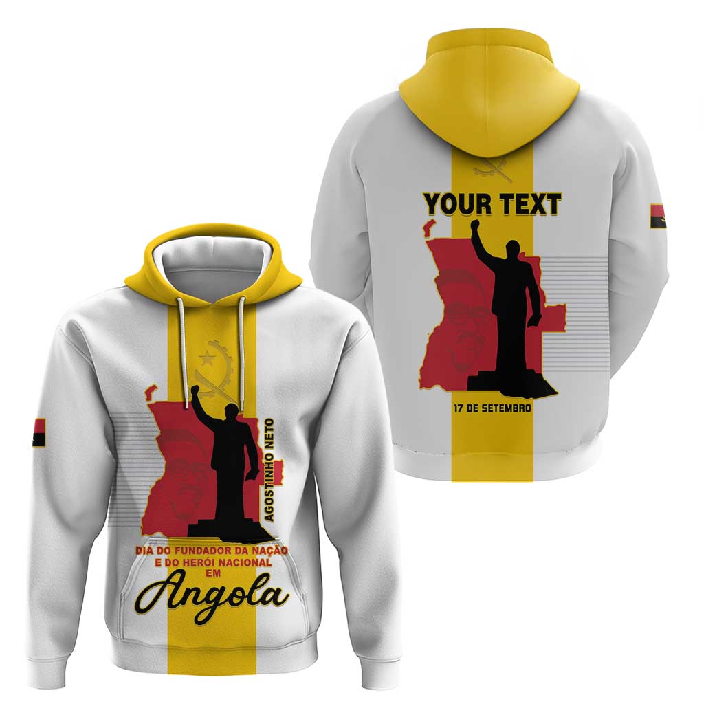 Personalized Angola National Heroes Day Hoodie Agostinho Neto With Map LT15