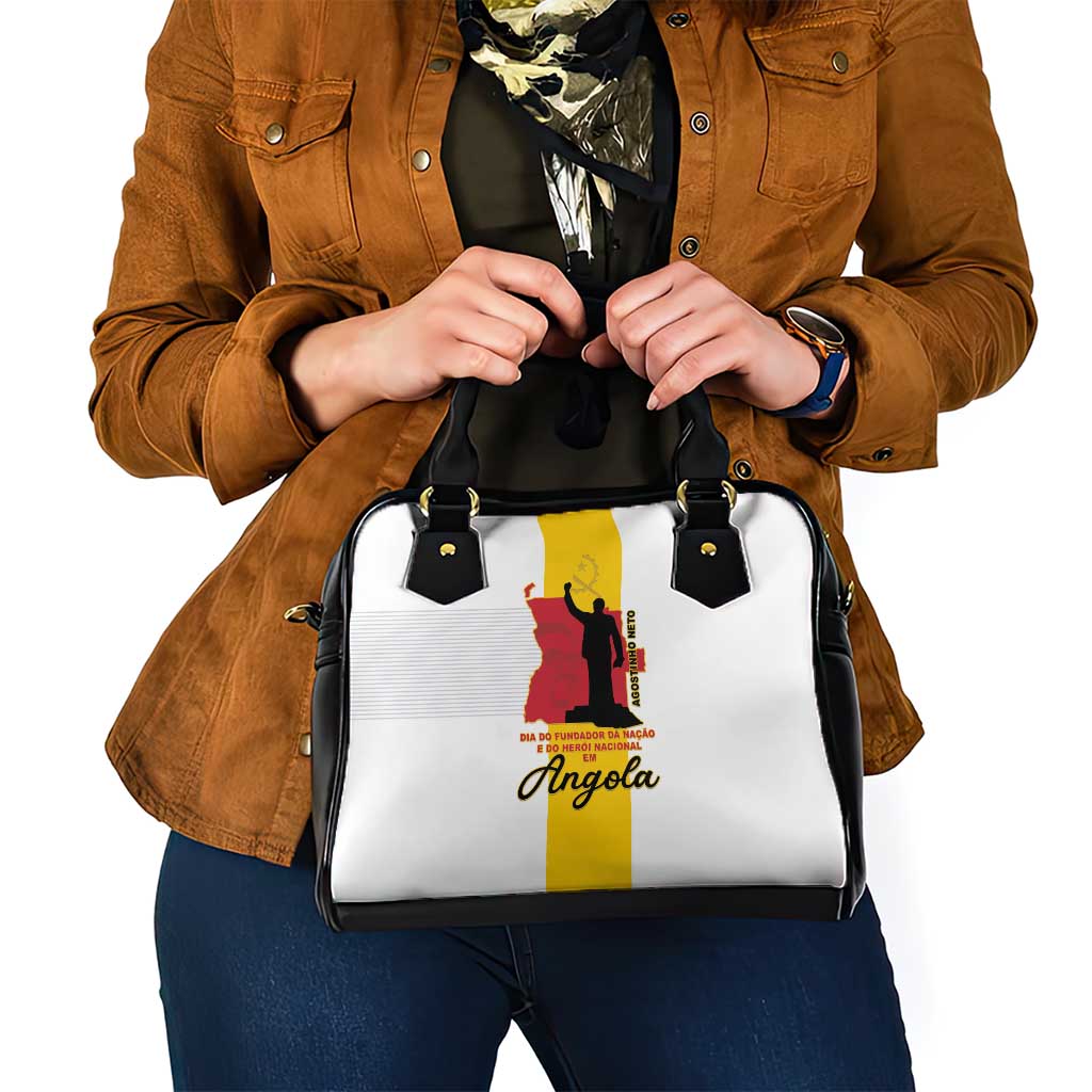 Angola National Heroes Day Shoulder Handbag Agostinho Neto With Map LT15