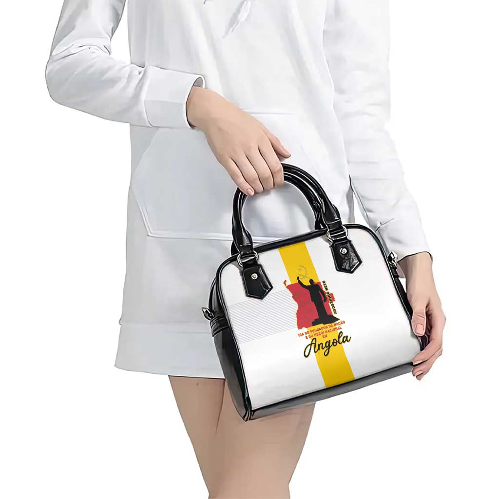 Angola National Heroes Day Shoulder Handbag Agostinho Neto With Map LT15
