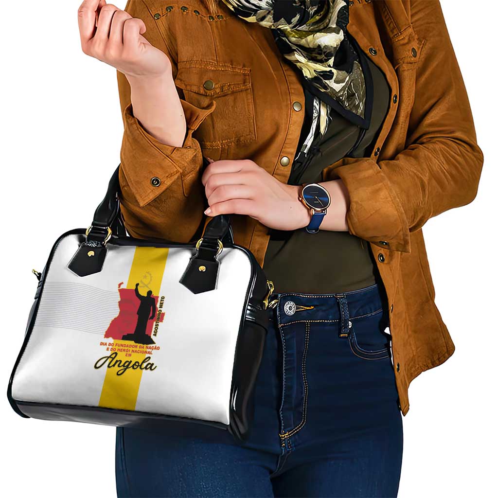 Angola National Heroes Day Shoulder Handbag Agostinho Neto With Map LT15