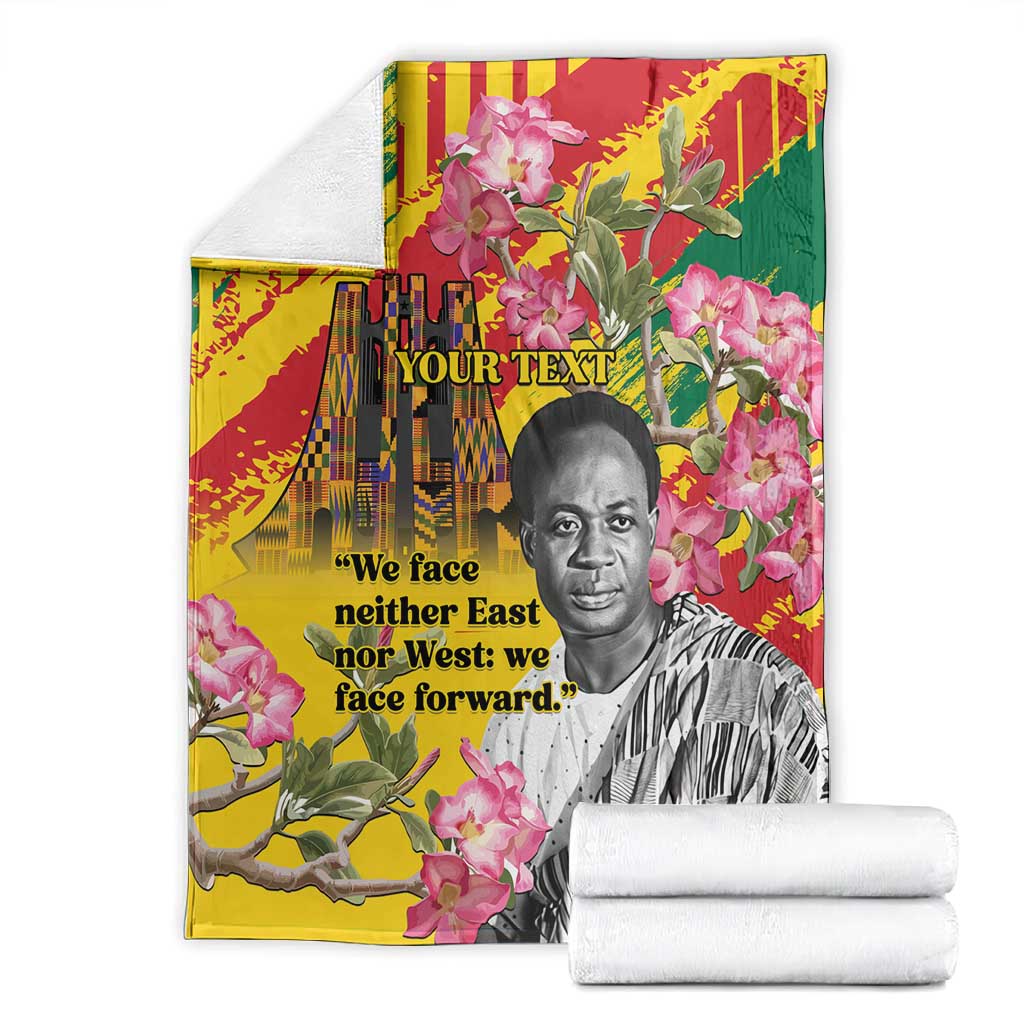 Personalized Ghana Kwame Nkrumah Memorial Day Blanket Mausoleum Impala Lily LT15