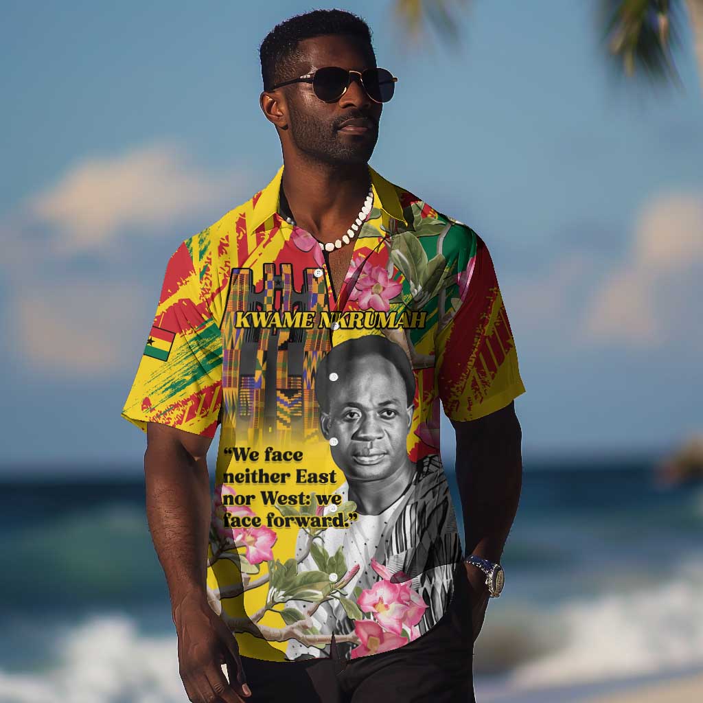 Personalized Ghana Kwame Nkrumah Memorial Day Hawaiian Shirt Mausoleum Impala Lily LT15