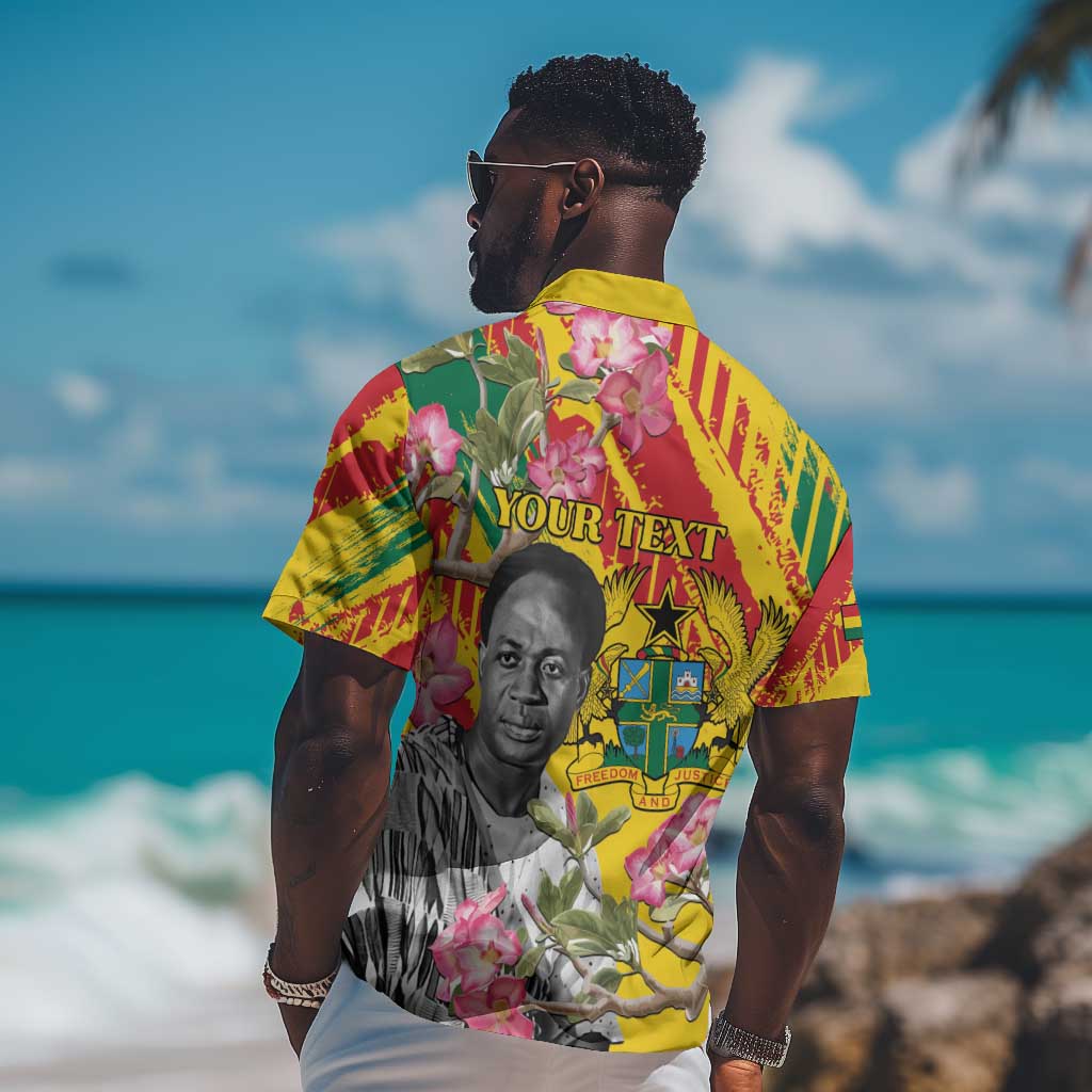 Personalized Ghana Kwame Nkrumah Memorial Day Hawaiian Shirt Mausoleum Impala Lily LT15