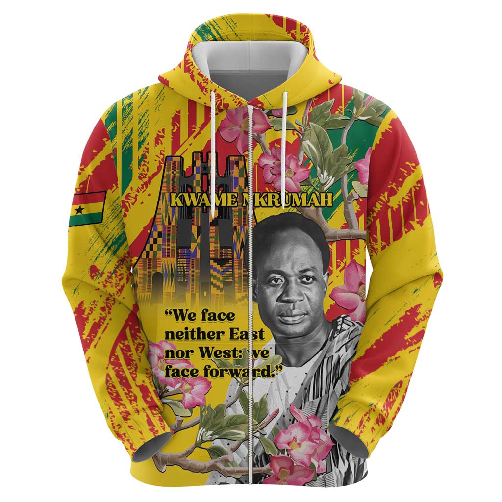 Personalized Ghana Kwame Nkrumah Memorial Day Hoodie With Mausoleum LT15