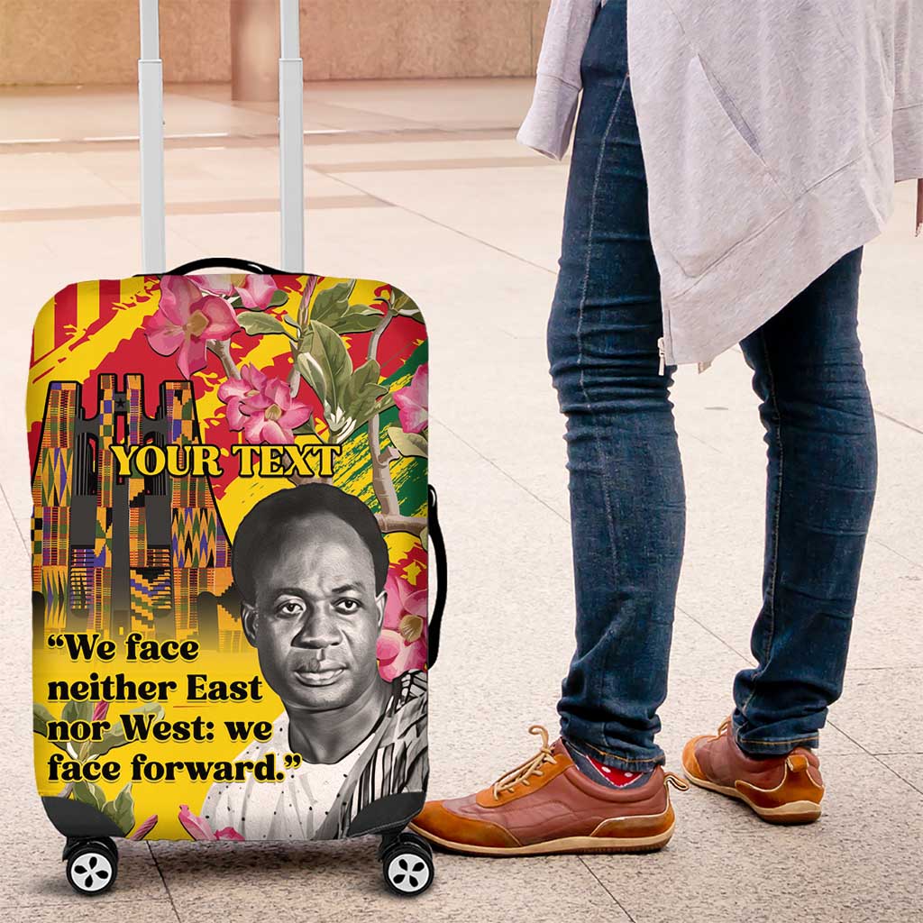 Personalized Ghana Kwame Nkrumah Memorial Day Luggage Cover With Mausoleum LT15