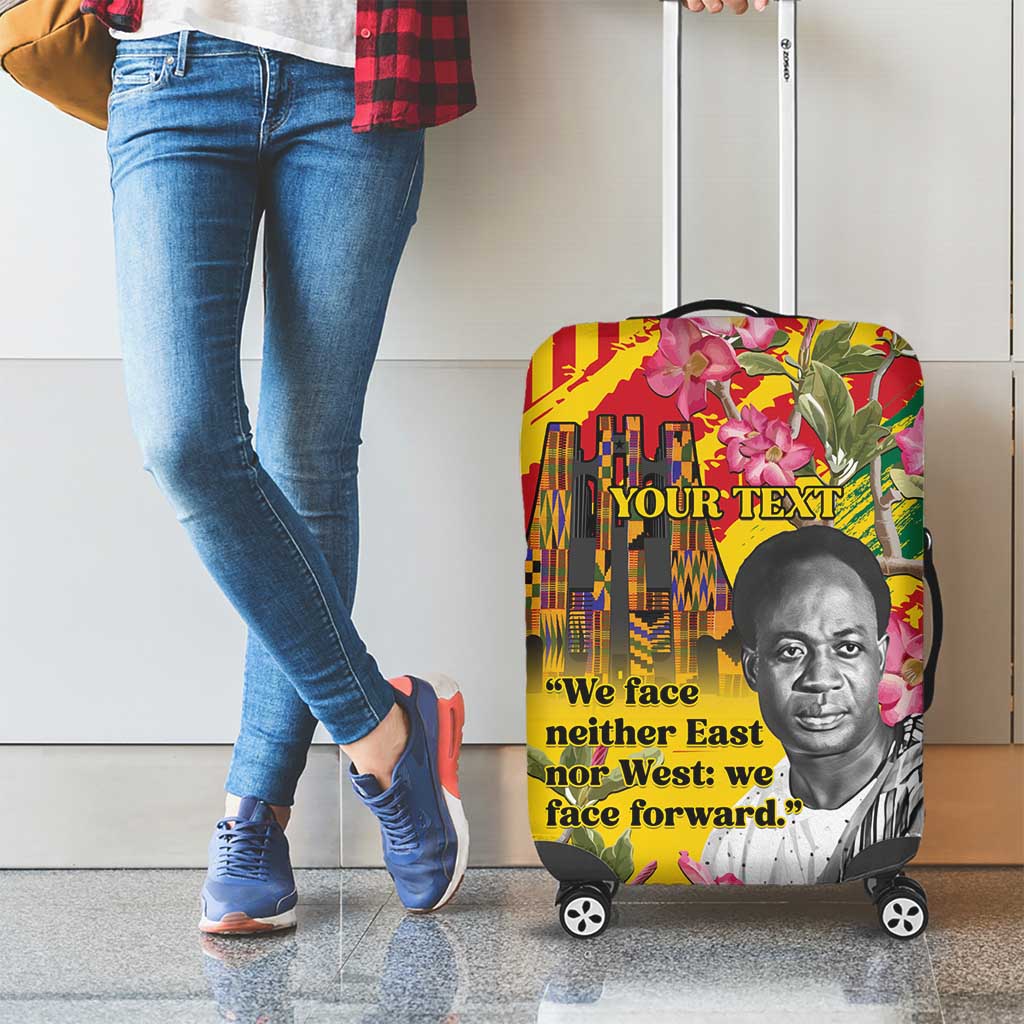Personalized Ghana Kwame Nkrumah Memorial Day Luggage Cover With Mausoleum LT15