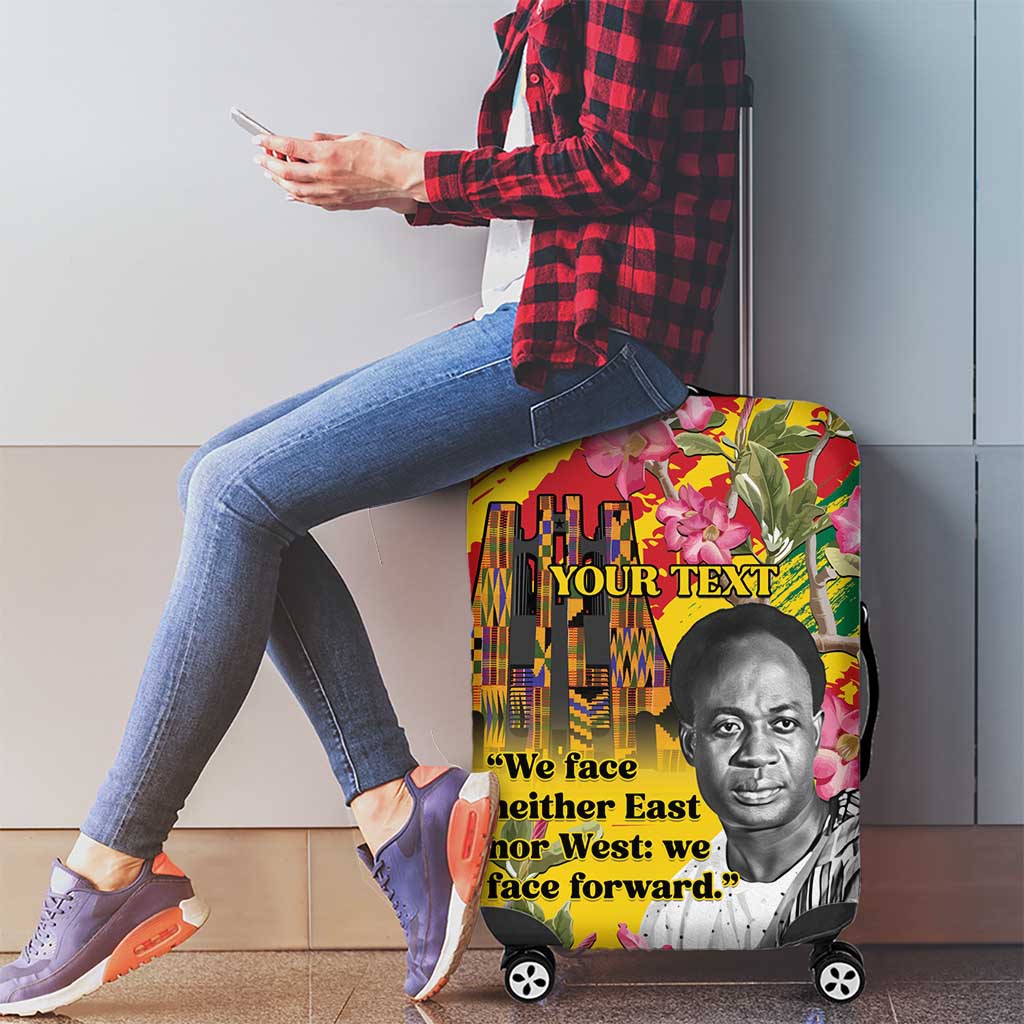 Personalized Ghana Kwame Nkrumah Memorial Day Luggage Cover With Mausoleum LT15