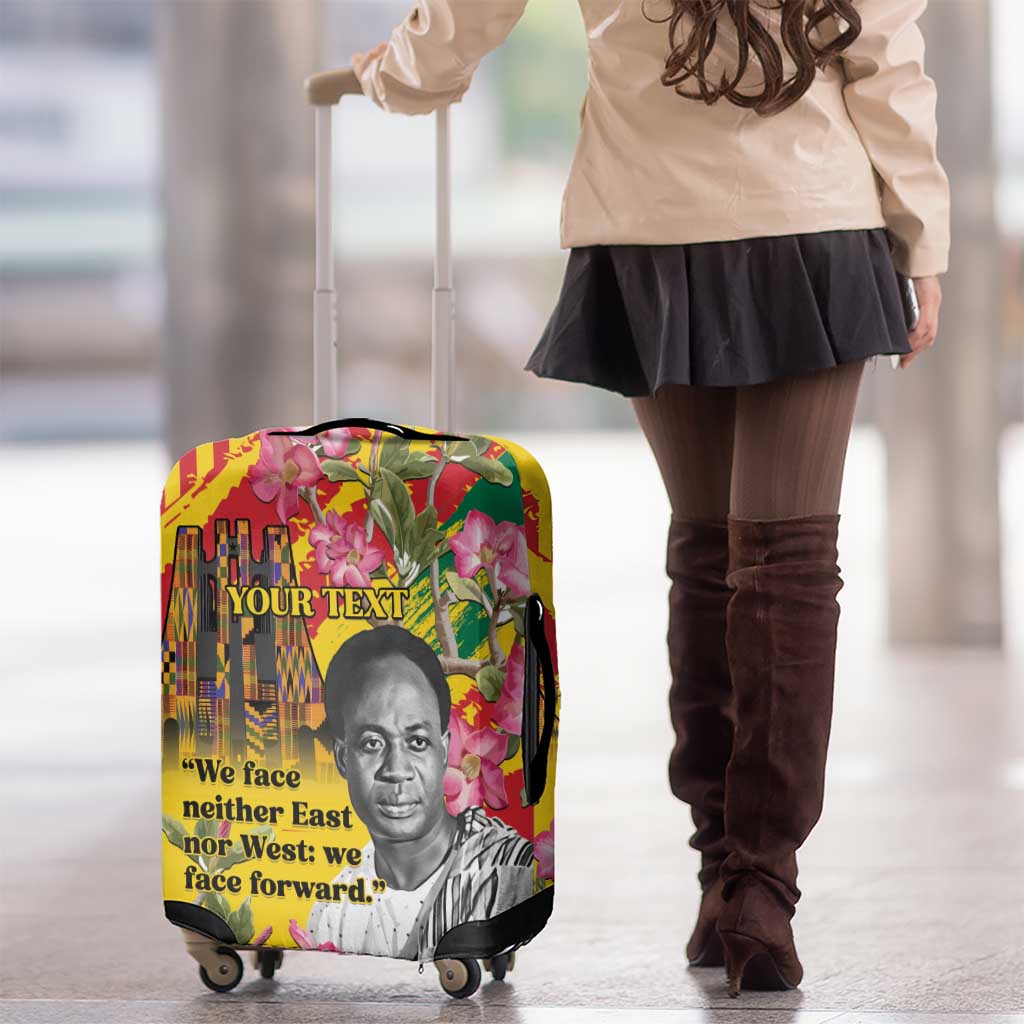 Personalized Ghana Kwame Nkrumah Memorial Day Luggage Cover With Mausoleum LT15