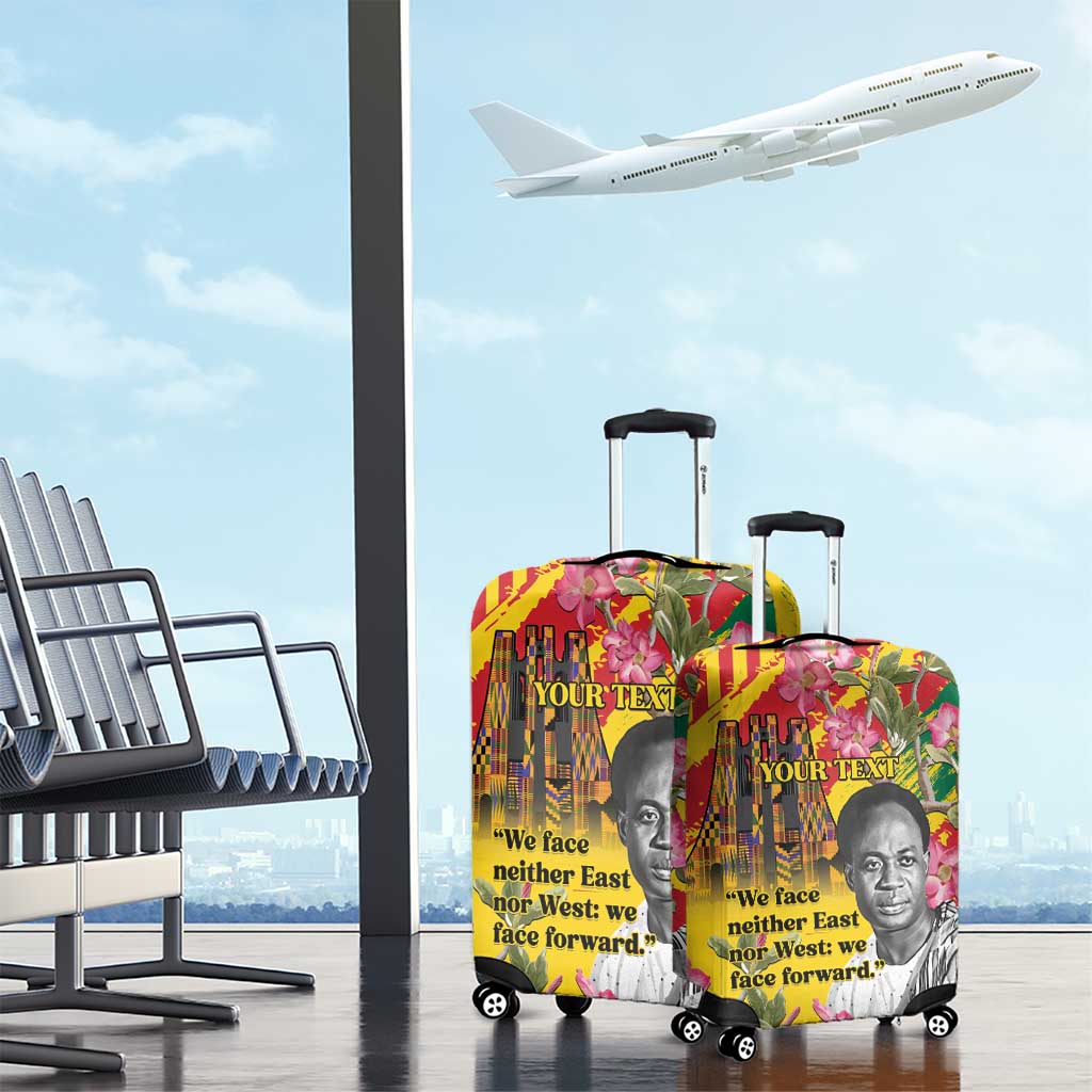 Personalized Ghana Kwame Nkrumah Memorial Day Luggage Cover With Mausoleum LT15