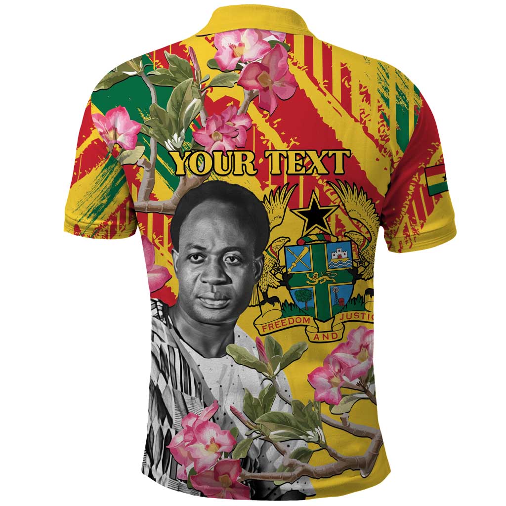 Personalized Ghana Kwame Nkrumah Memorial Day Polo Shirt With Mausoleum LT15