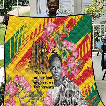 Personalized Ghana Kwame Nkrumah Memorial Day Quilt Mausoleum Impala Lily LT15