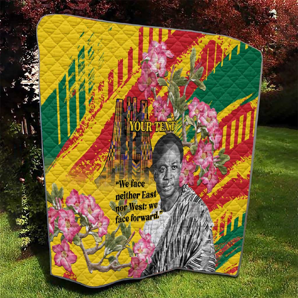Personalized Ghana Kwame Nkrumah Memorial Day Quilt Mausoleum Impala Lily LT15