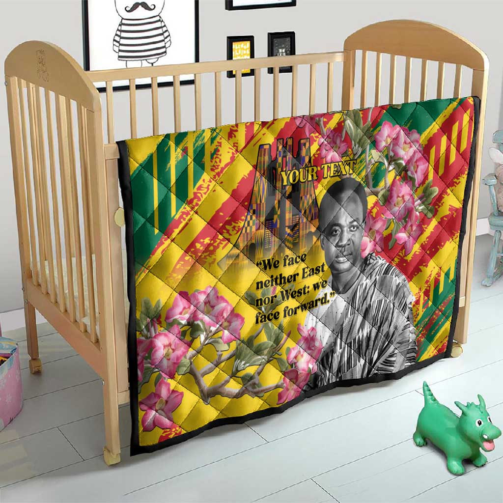 Personalized Ghana Kwame Nkrumah Memorial Day Quilt Mausoleum Impala Lily LT15