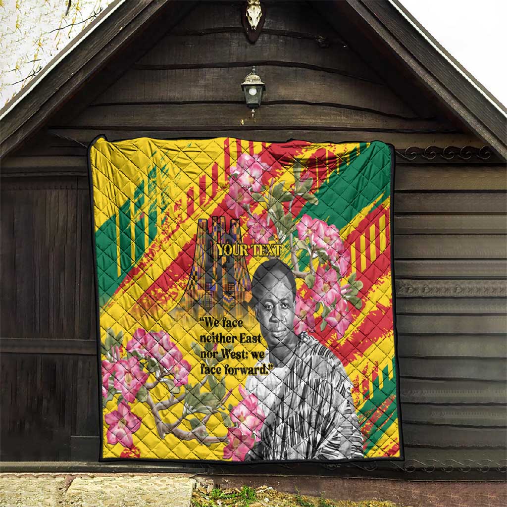 Personalized Ghana Kwame Nkrumah Memorial Day Quilt Mausoleum Impala Lily LT15