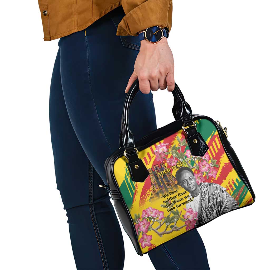 Personalized Ghana Kwame Nkrumah Memorial Day Shoulder Handbag With Mausoleum LT15