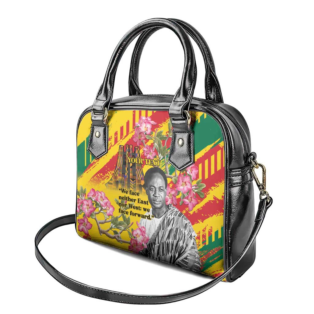 Personalized Ghana Kwame Nkrumah Memorial Day Shoulder Handbag With Mausoleum LT15