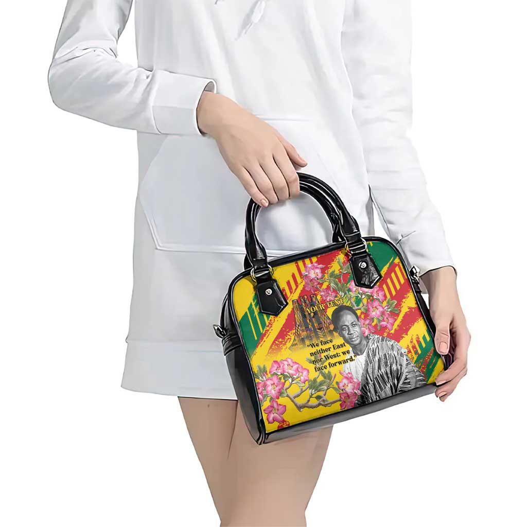 Personalized Ghana Kwame Nkrumah Memorial Day Shoulder Handbag With Mausoleum LT15
