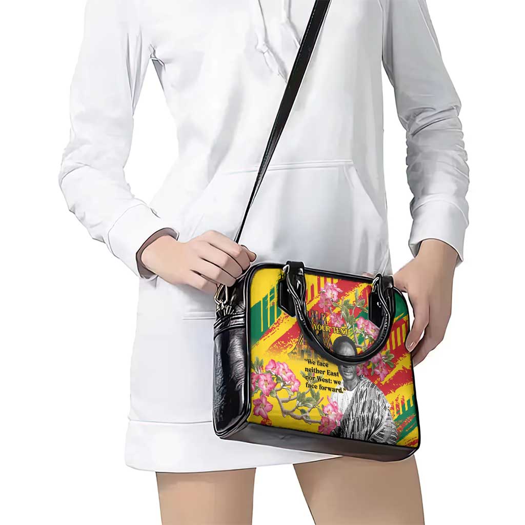 Personalized Ghana Kwame Nkrumah Memorial Day Shoulder Handbag With Mausoleum LT15