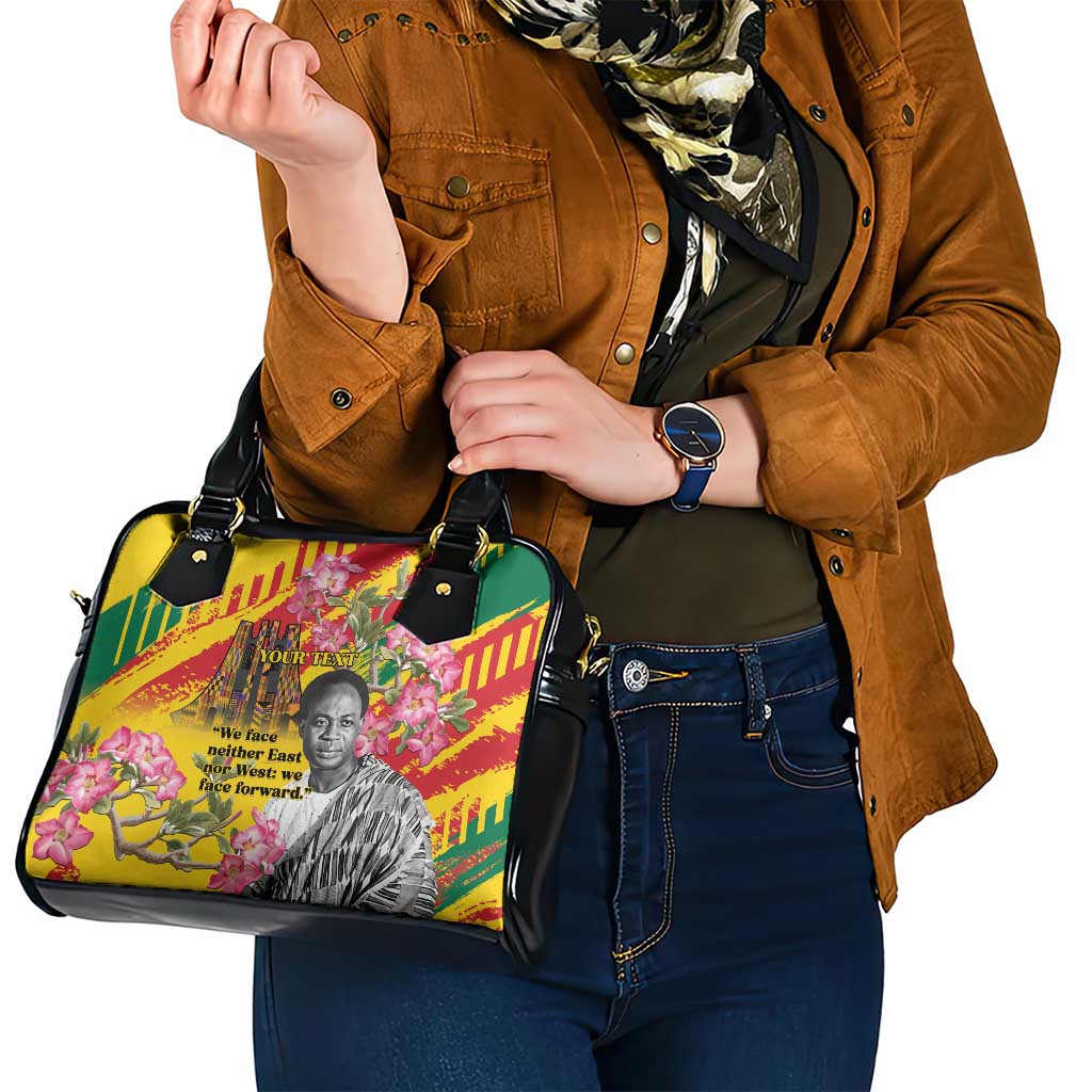Personalized Ghana Kwame Nkrumah Memorial Day Shoulder Handbag With Mausoleum LT15