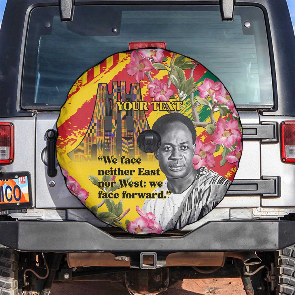Personalized Ghana Kwame Nkrumah Memorial Day Spare Tire Cover With Mausoleum LT15