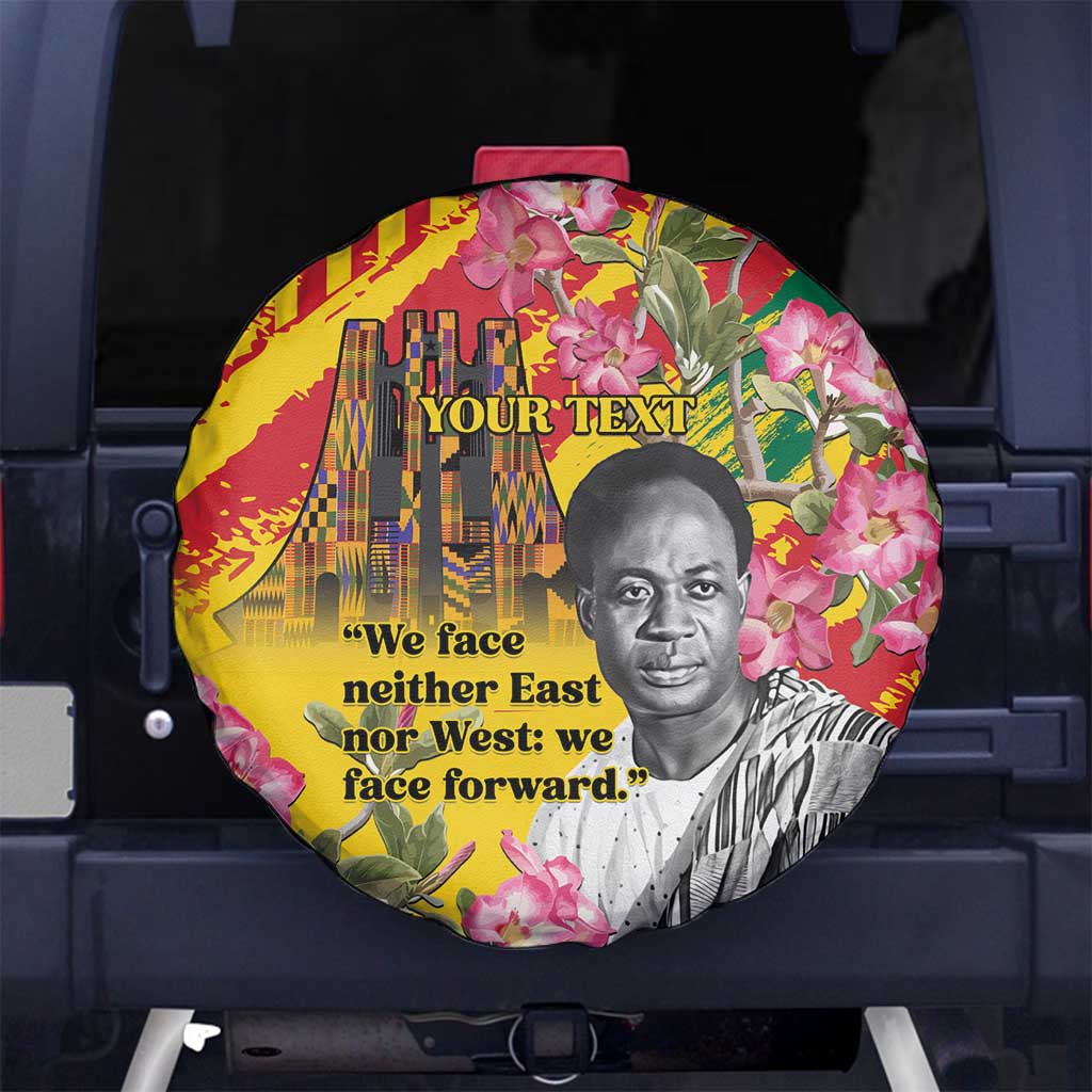 Personalized Ghana Kwame Nkrumah Memorial Day Spare Tire Cover With Mausoleum LT15